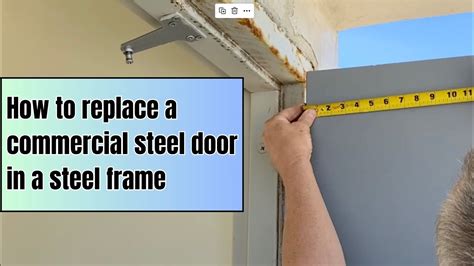 house 60's metal door frame removal|steel door frame replacement.